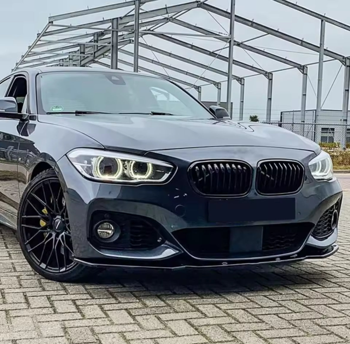 BMW 1 SERIES FRONT LIP BUMPER SPLITTER M SPORT GLOSS F20 F21 LCI 2015-2019