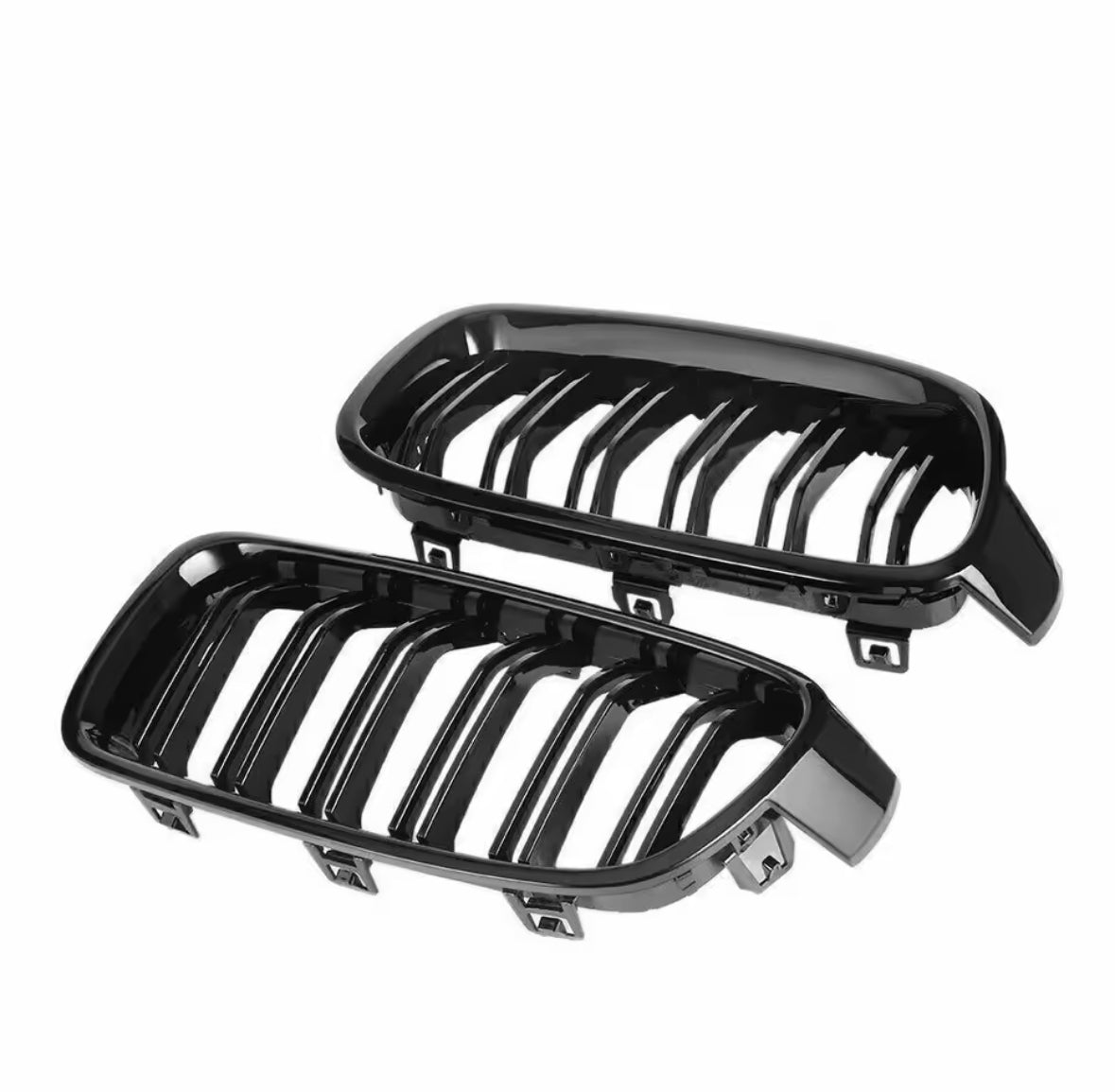 BMW 3 Series Kidney Grille GLOSS BLACK Dual LINE F30 F31 2012-2018